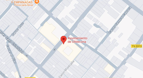 mapa Registro Civil-Juzgado de Paz de Ulldecona
